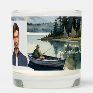 Memorial Keepsake Fishing Lake in Boat Scented Candle