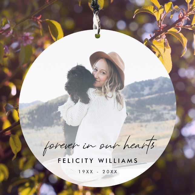 Memorial Keepsake | Forever in our Hearts Photo Wind Chime (Creator Uploaded)