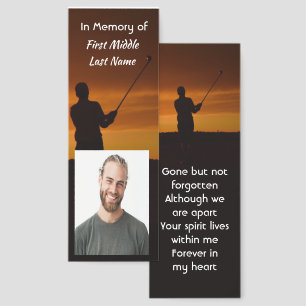 Memorial Keepsake Golfer Golfing Golf  Bookmarks