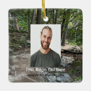 Memorial Keepsake Gone But Not Forgotten Ceramic Ornament