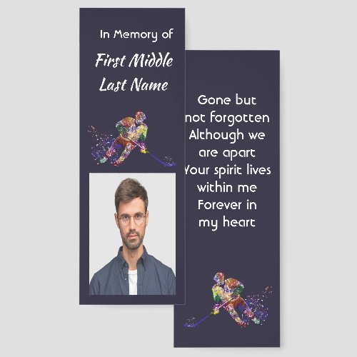 Memorial Keepsake Hockey Player Sport 