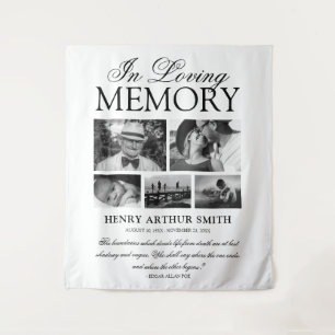 Memorial Keepsake In Loving Memory 5 Photo Tapestry