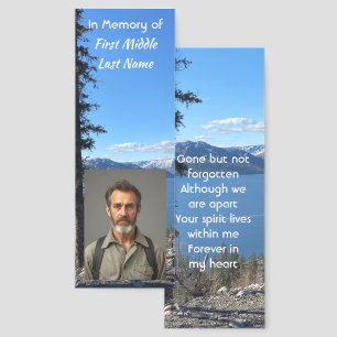 Memorial Keepsake Lake  Forest Trees Bookmarks