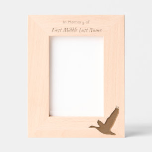Memorial Keepsake Lake Geese Birds Engraved Frames