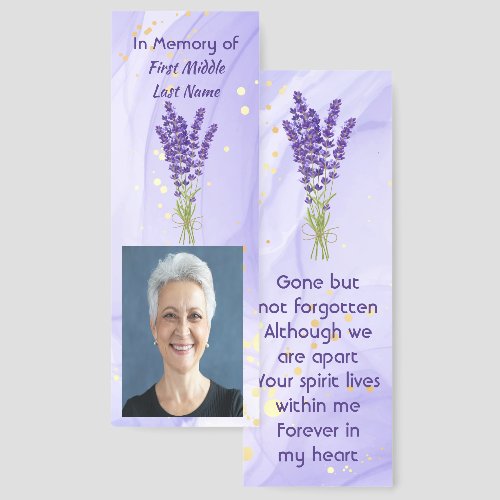 Memorial Keepsake Lavender Garden Flower