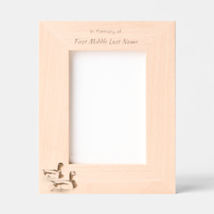 Memorial Keepsake Mallard Ducks Bird Engraved Frames