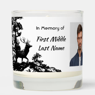 Memorial Keepsake Masculine Stag Deer Art Scented Candle