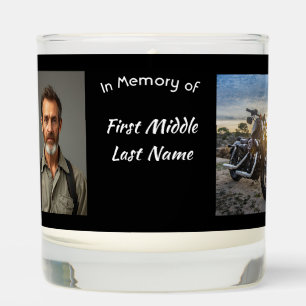 Memorial Keepsake Motorcycle Chopper Scented Candle
