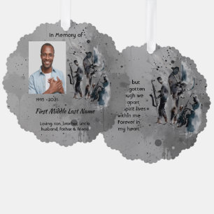 Memorial Keepsake Music Jazz Band Ornament Card