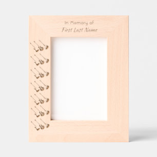 Memorial Keepsake Musician Guitar Music  Engraved Frames