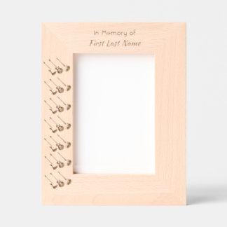 Memorial Keepsake Musician Guitar Music  Engraved Frames