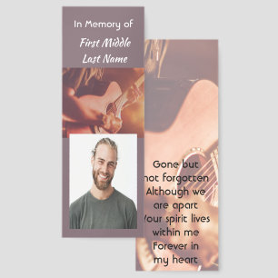 Memorial Keepsake Musician Piano Guitar  Bookmarks