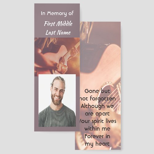 Memorial Keepsake Musician Piano Guitar 