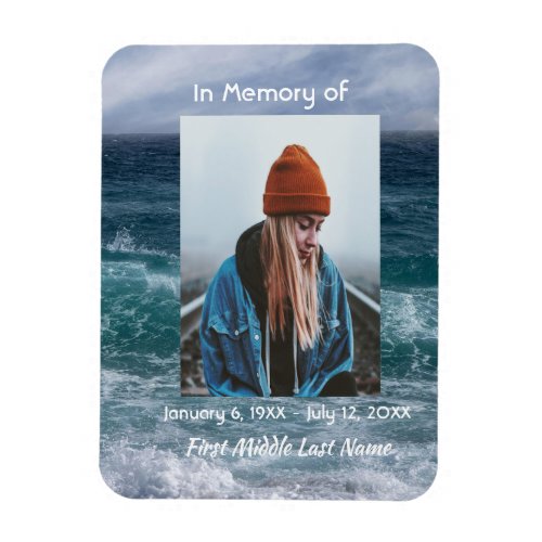 Memorial Keepsake Ocean Sea Beach Magnet