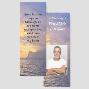 Memorial Keepsake Ocean Sea Sky Cloud Island  Bookmarks