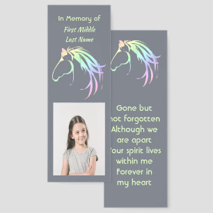 Memorial Keepsake Pastel Horse Art Bookmarks