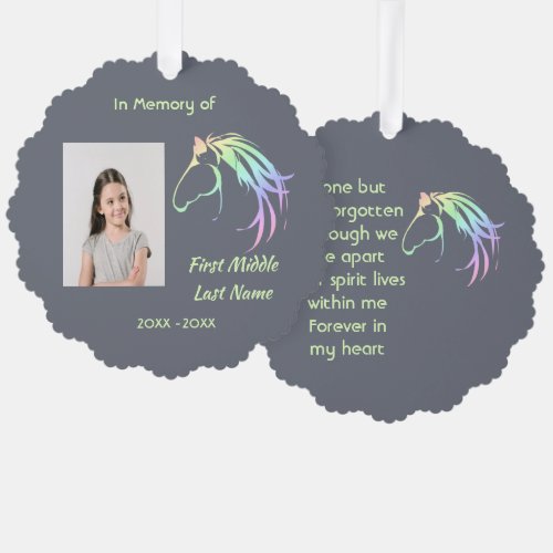 Memorial Keepsake Pastel Horse Art