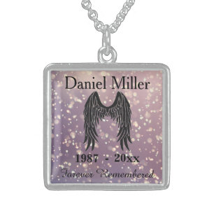 Memorial Keepsake Personalize Gift for Mom Sterling Silver Necklace