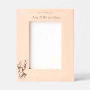 Memorial Keepsake Photo Barn Owl Bird Engraved Frames