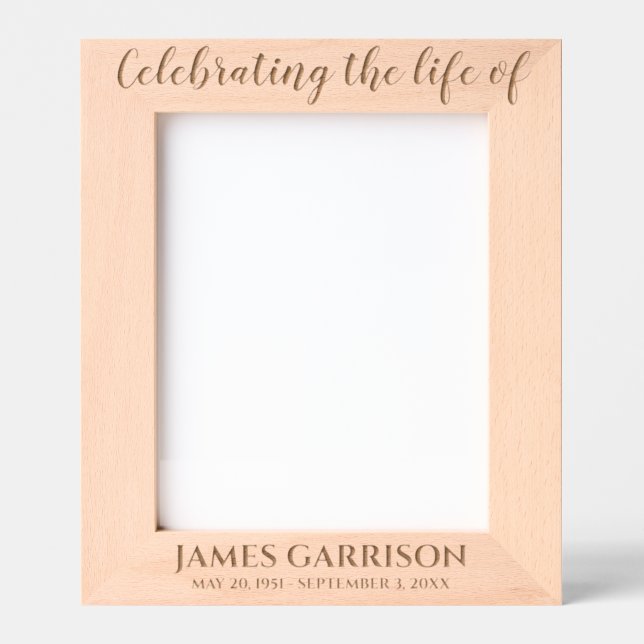Memorial Keepsake Photo Engraved Frames (Front)