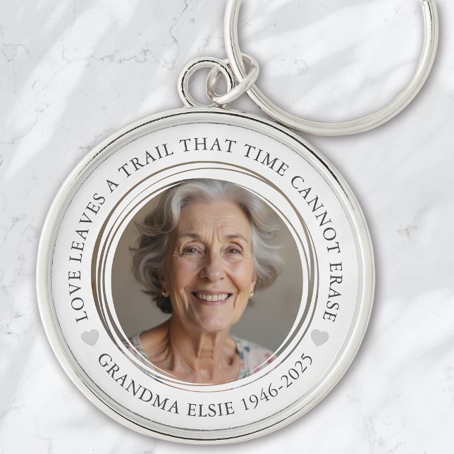 Memorial Keepsake Photo Sympathy Keychain (Creator Uploaded)