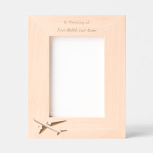 Memorial Keepsake Pilot Airplane Flying Engraved Frames