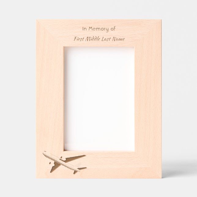  Memorial Keepsake Pilot Airplane Flying Engraved Frames (Front)