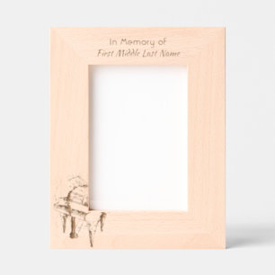 Memorial Keepsake Prayer Piano Musician Engraved Frames