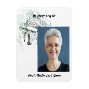 Memorial Keepsake  Prayer Piano Musician Magnet