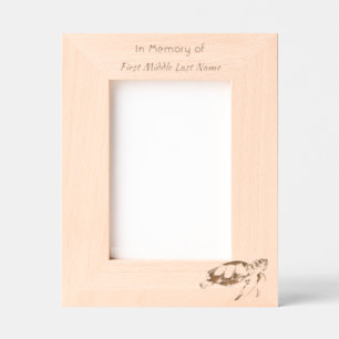 Memorial Keepsake Remembrance Beach Sea Turtle  Engraved Frames