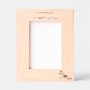 Memorial Keepsake Remembrance Custom Dragonfly Engraved Frames