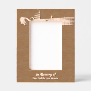 Memorial Keepsake Remembrance Music Guitar Engraved Frames
