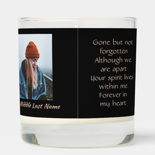 Memorial Keepsake Remembrance Music Guitar  Scented Candle (Right)