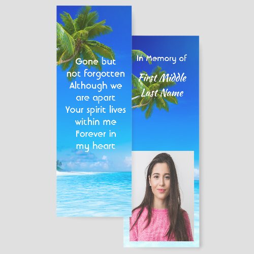 Memorial Keepsake Tropical Beach Exotic