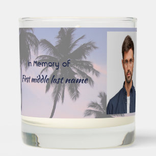Memorial Keepsake Tropical Beach Scented Candle
