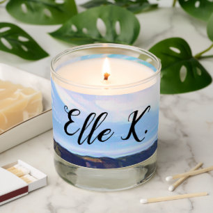 Memorial Keepsake Two Side Photo Personalized Scented Candle