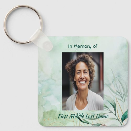 Memorial Keepsake  Watercolor Foliage 