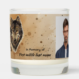 Memorial Keepsake Wolf Wolves Animal Scented Candle