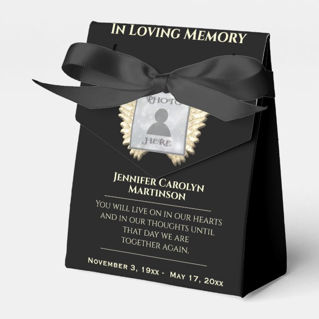 Memorial Keepsakes and Gifts Favor Box (Front Side)