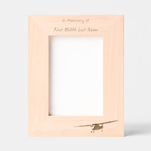 Memorial Keepsakes Pilot Airplane Sunset Engraved Frames