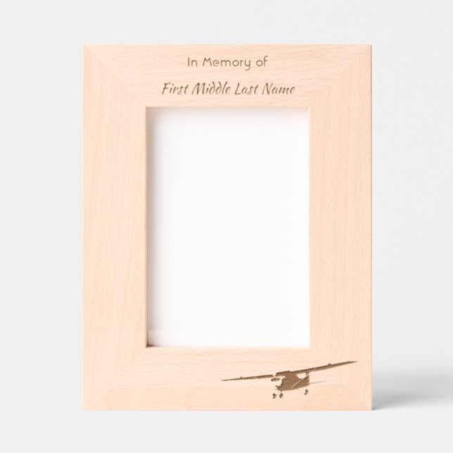  Memorial Keepsakes Pilot Airplane Sunset Engraved Frames (Front)
