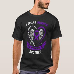 Memorial   Loss of Brother Epilepsy Awareness Men  T-Shirt