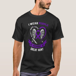 Memorial  Loss of Great Aunt Epilepsy Awareness Pu T-Shirt