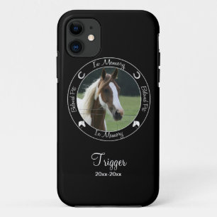 Memorial - Loss of Horse - Custom Photo/Name iPhone 11 Case
