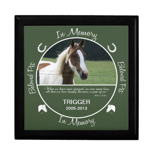 Memorial _ Loss of Horse Keepsake Box