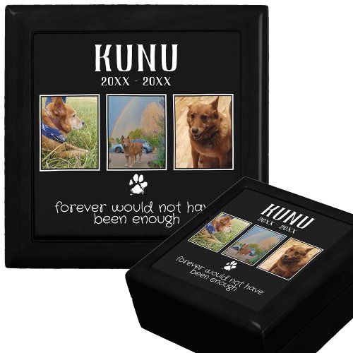 Memorial Loss of Pet Personalized Photo Collage Gift Box