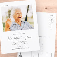 Memorial Loving Memory Elegant Simple Modern Photo