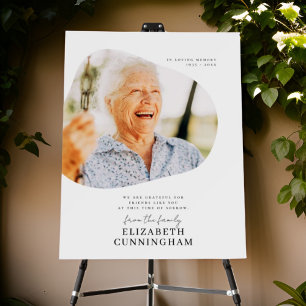 Memorial Loving Memory Modern Simple Chic Photo Foam Board