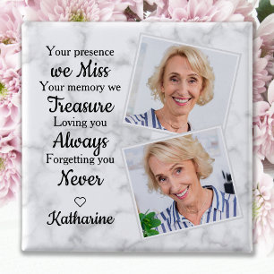 Memorial Loving Memory Personalized Photo Funeral Button