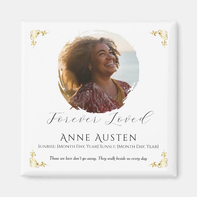 Memorial Magnet – Personalized Tribute Keepsake (Front)